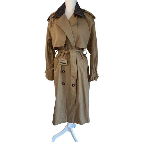 HEARTLOOM Daneela Trench Coat in Chino Small New Womens Jacket - Picture 5 of 13